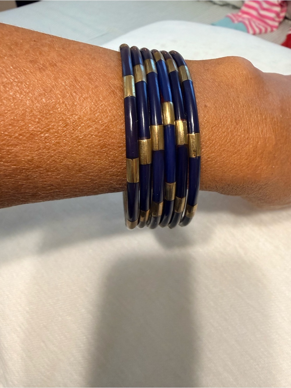 Navy Veda Bangle
Bracelets (Set of 6) by BuDhaGirl,